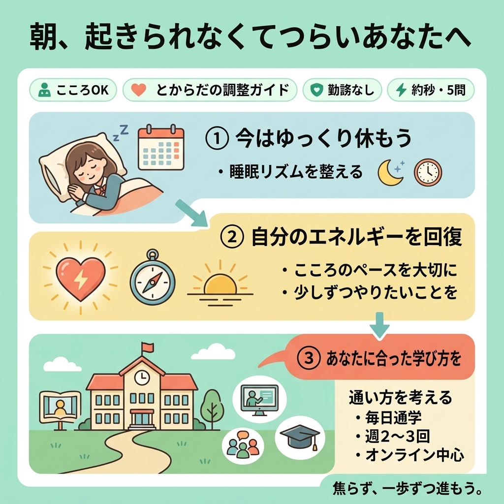 朝、起きられなくてつらいあなたへ：環境調整のヒント