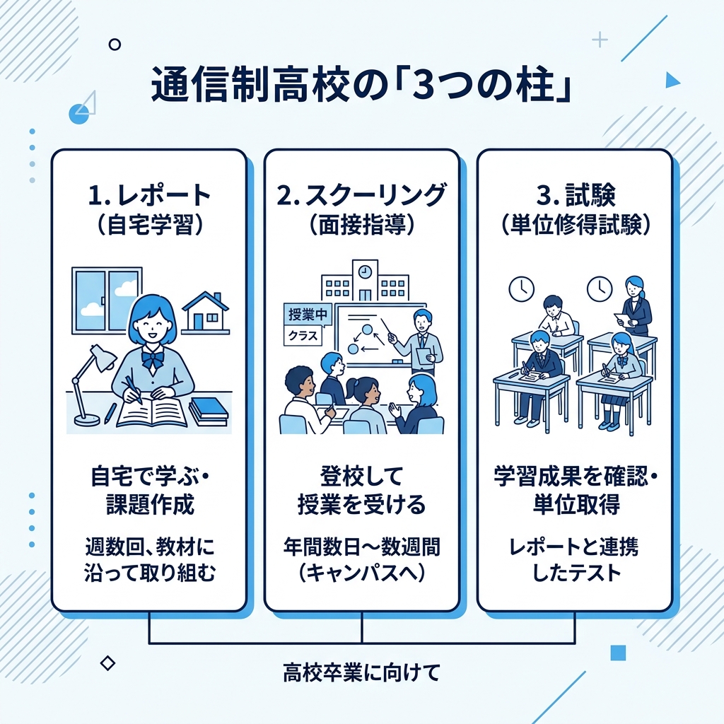 通信制高校の学び方の基本